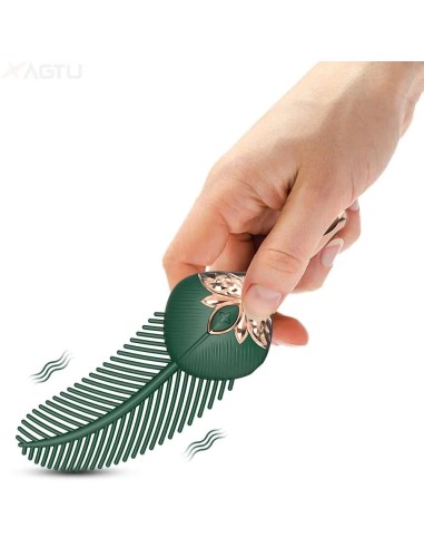 Nipple Massager Vibrating Feather Shape - Flirting Vibrator